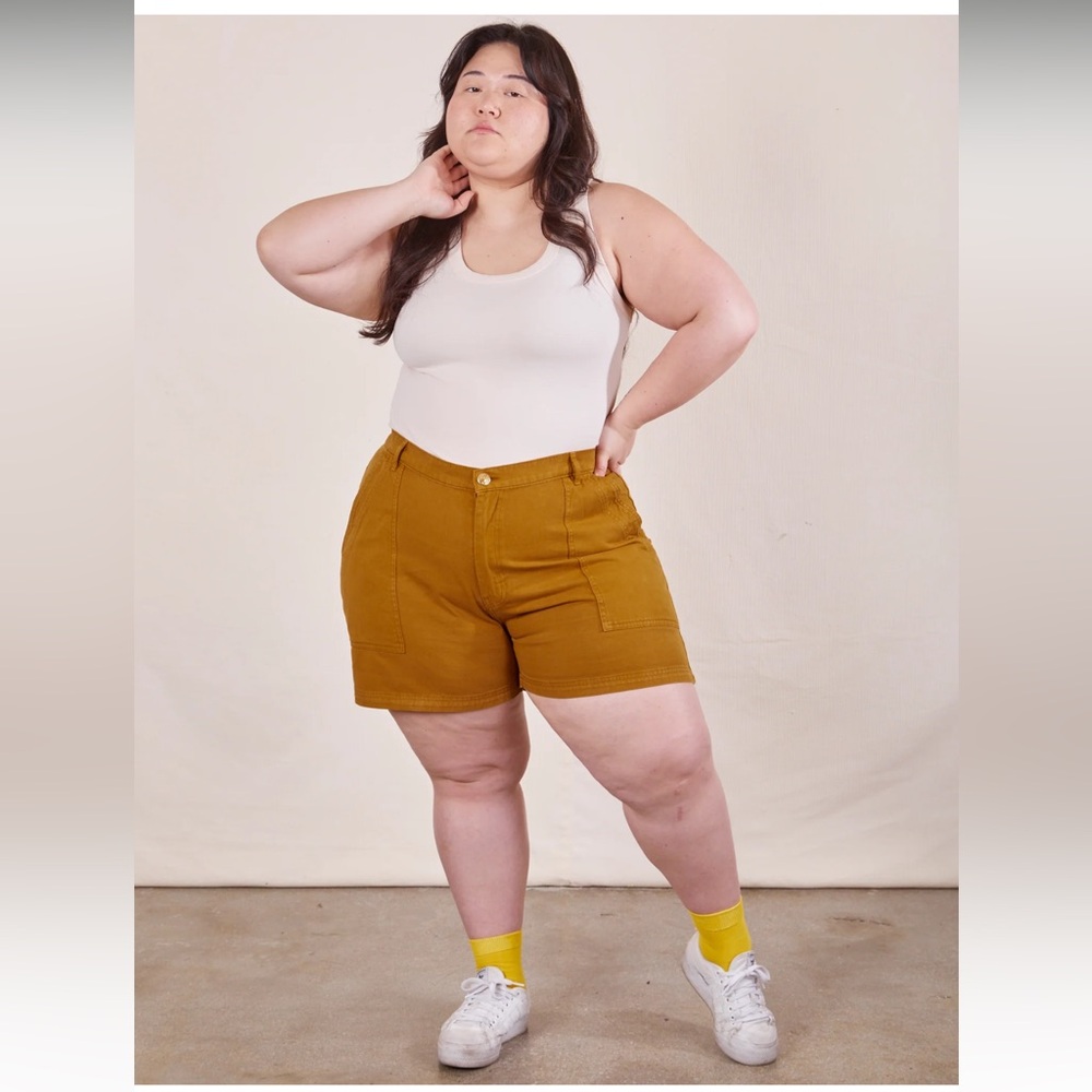 Classic Work Shorts from Big Bud Press- Spicy Mustard
